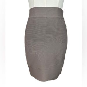 BCBGMaxAzria Taupe Pencil Skirt Size M